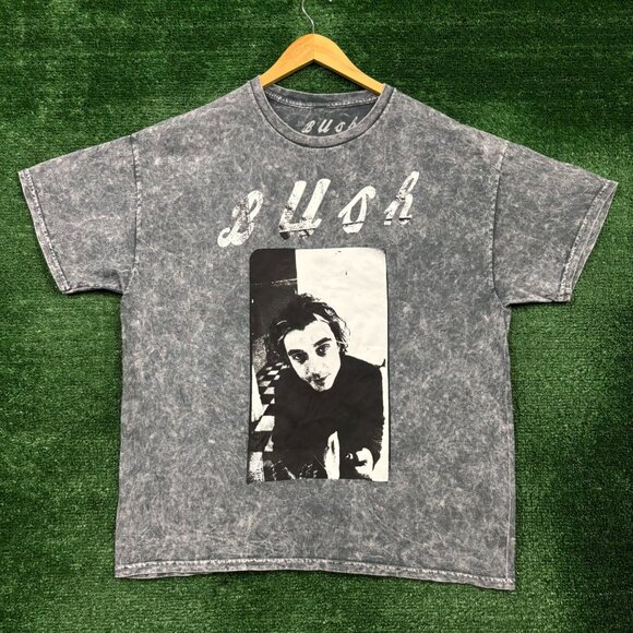 Bush Zen X Four Rock Band Mineral Wash T-Shirt Size Extra Large - Picture 1 of 4